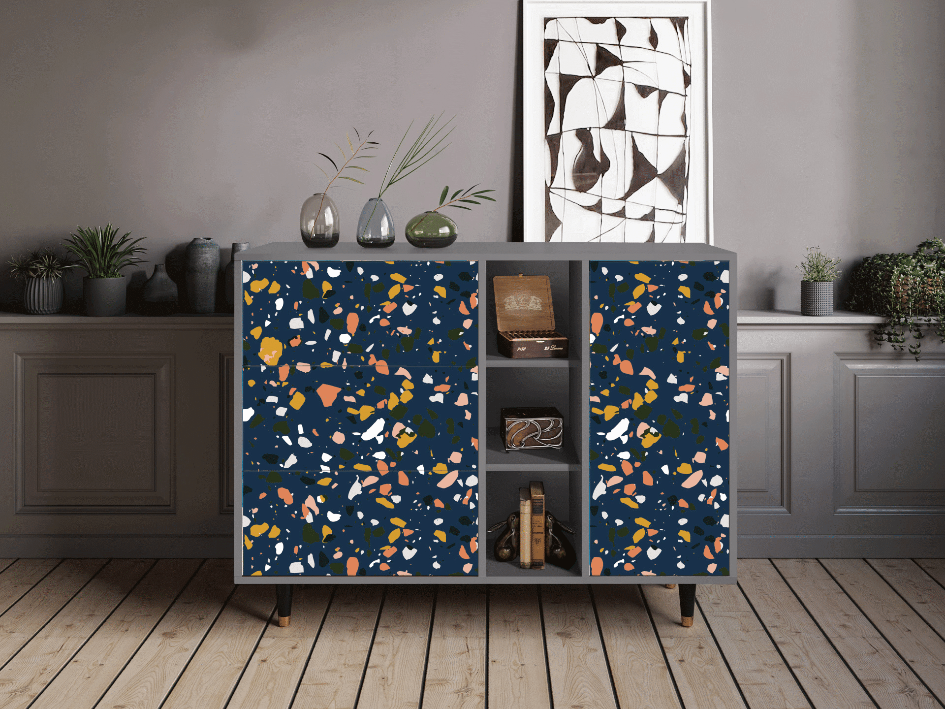 Sideboard - STORYZ - BS2 Night Sky Langhterns - Grey Sideboard - STORYZ - BS2 Night Sky Langhterns - Grey