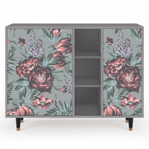 Sideboard - STORYZ - BS2 Light Peonies - Grey