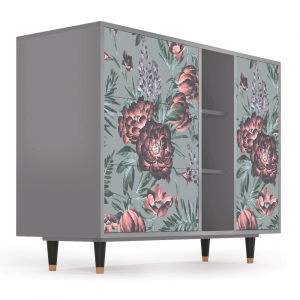 Sideboard - STORYZ - BS2 Light Peonies - Grey