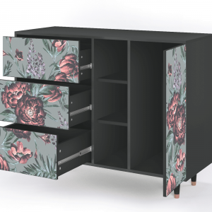 Sideboard - STORYZ - BS2 Light Peonies - Antracite