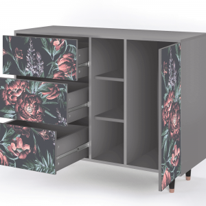 Sideboard - STORYZ - BS2 Dark Peonies - Grey