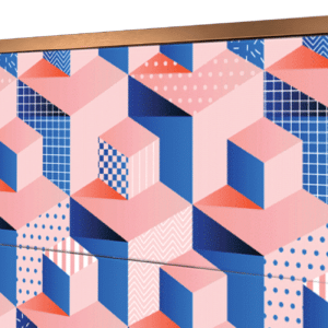 Sideboard - STORYZ - BS2 Pinky Squares - Walnut