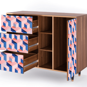 Sideboard - STORYZ - BS2 Pinky Squares - Walnut