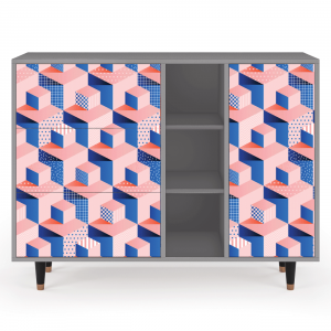Sideboard - STORYZ - BS2 Pinky Squares - Grey