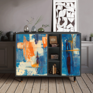 Sideboard - STORYZ - BS2 Abstract Expressionism - Antracite