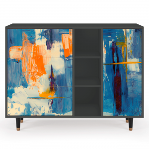 Sideboard - STORYZ - BS2 Abstract Expressionism - Antracite
