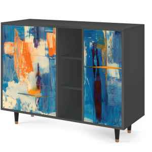 Sideboard - STORYZ - BS2 Abstract Expressionism - Antracite