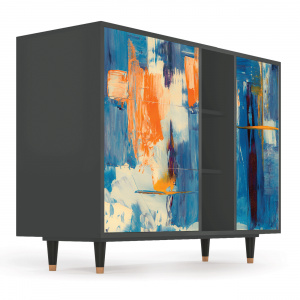 Sideboard - STORYZ - BS2 Abstract Expressionism - Antracite