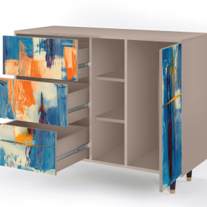 Sideboard - STORYZ - BS2 Abstract Expressionism - Latte