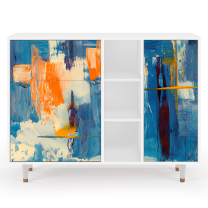 Sideboard - STORYZ - BS2 Abstract Expressionism - White