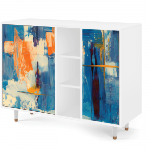 Sideboard - STORYZ - BS2 Abstract Expressionism - White