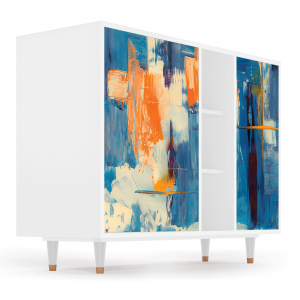 Sideboard - STORYZ - BS2 Abstract Expressionism - White