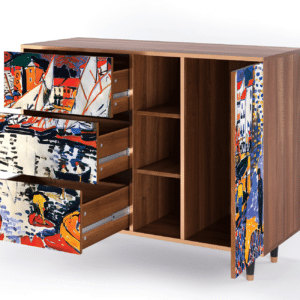 Sideboard - STORYZ - BS2 Le Séchage des voiles  - Walnut