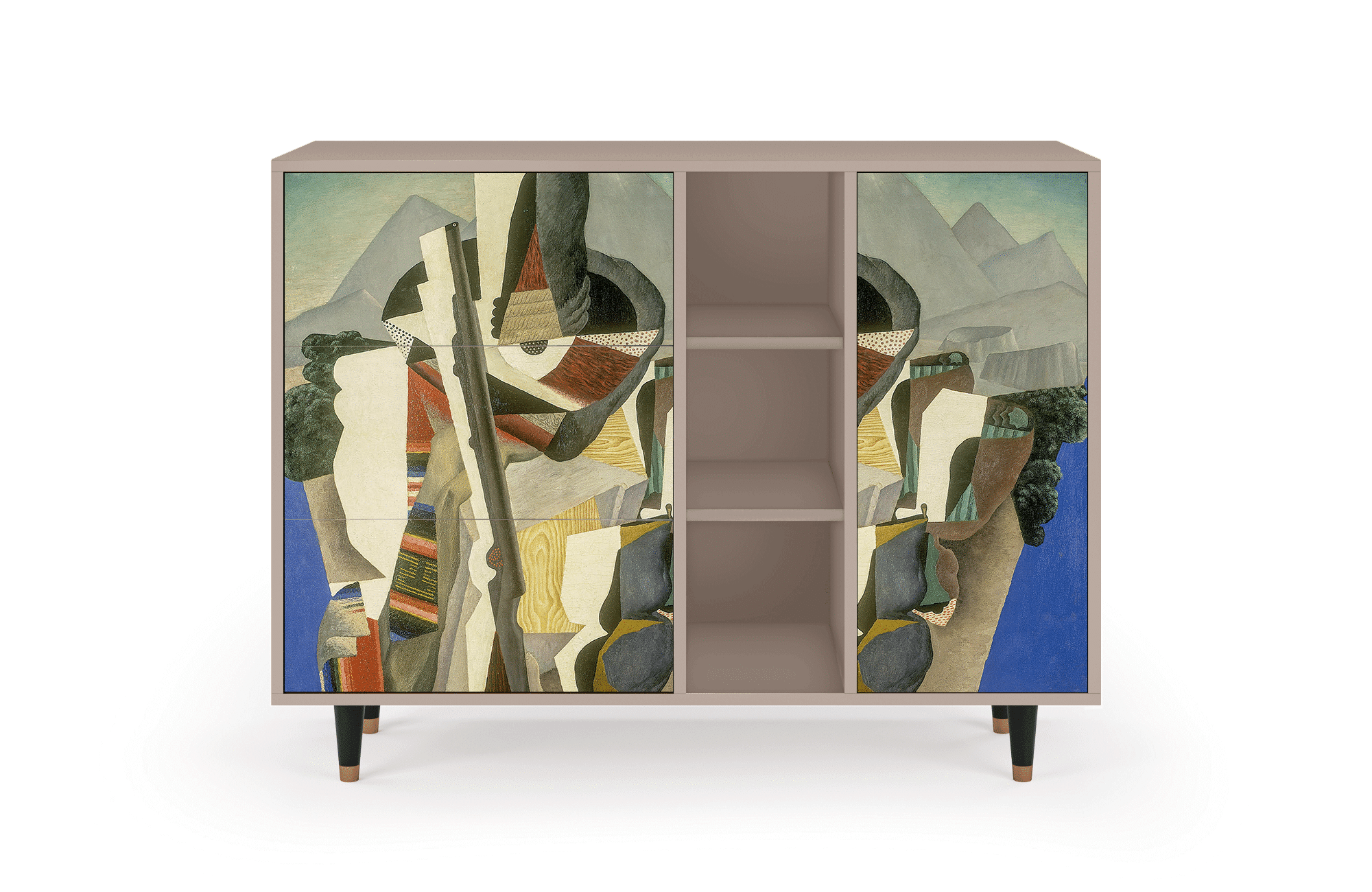 Sideboard – STORYZ – BS2 The Cubist Paintings – Latte Sideboard - STORYZ - BS2 The Cubist Paintings - Latte