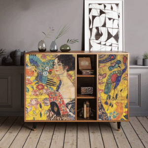 Sideboard - STORYZ - BS2 Lady with Fan by Klimt - Walnut