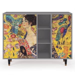 Sideboard - STORYZ - BS2 Lady with Fan by Klimt - Grey
