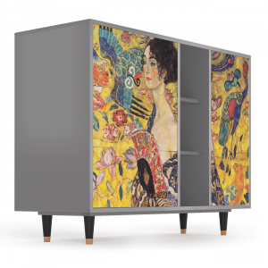 Sideboard - STORYZ - BS2 Lady with Fan by Klimt - Grey