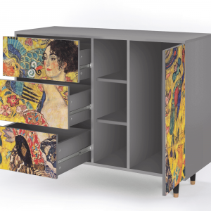 Sideboard - STORYZ - BS2 Lady with Fan by Klimt - Grey