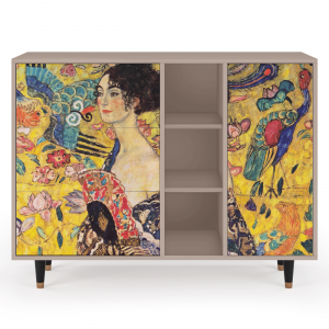 Sideboard - STORYZ - BS2 Lady with Fan by Klimt - Latte