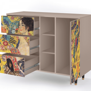Sideboard - STORYZ - BS2 Lady with Fan by Klimt - Latte