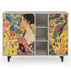 Sideboard - STORYZ - BS2 Lady with Fan by Klimt - Sand