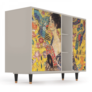 Sideboard - STORYZ - BS2 Lady with Fan by Klimt - Sand