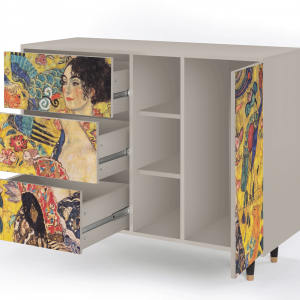 Sideboard - STORYZ - BS2 Lady with Fan by Klimt - Sand