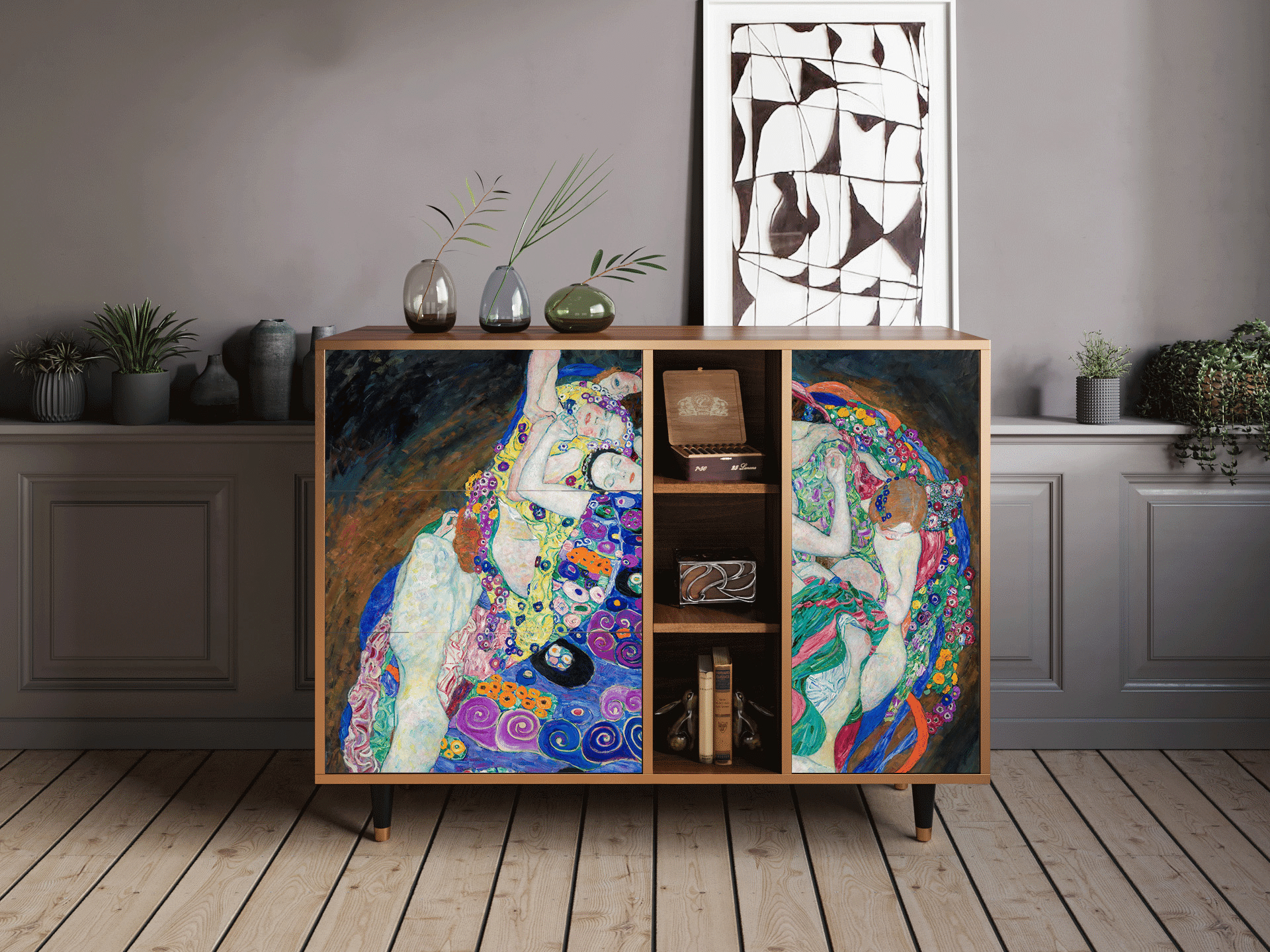 Sideboard - STORYZ - BS2 The Maiden by Klimt - Walnut Sideboard - STORYZ - BS2 The Maiden by Klimt - Walnut