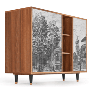 Sideboard - STORYZ - BS2 View of the Piazza - Walnut