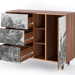 Sideboard - STORYZ - BS2 View of the Piazza - Walnut