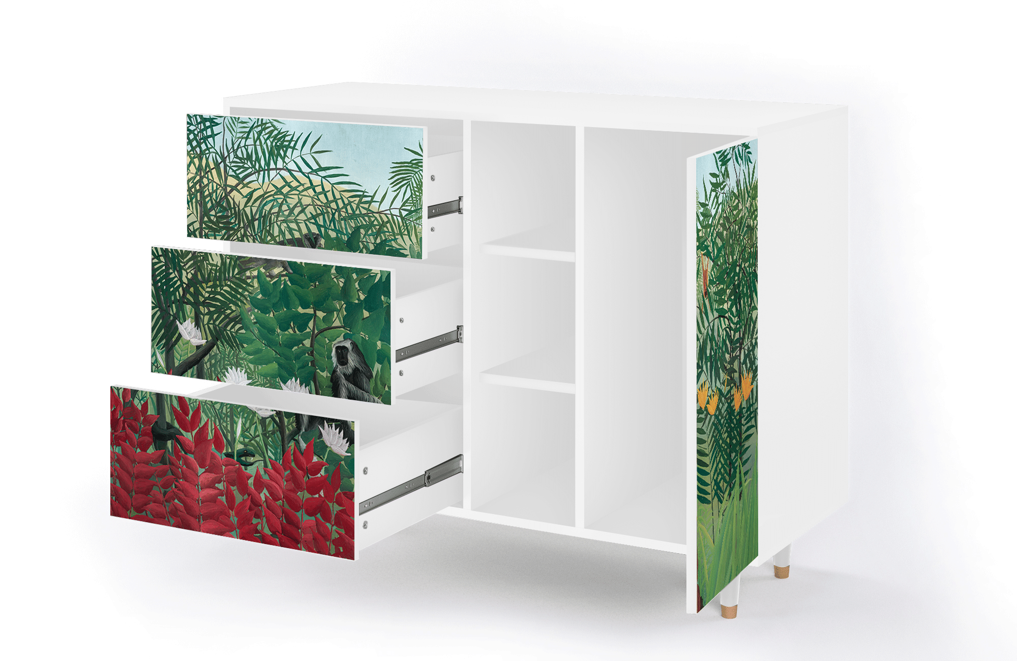Sideboard – STORYZ – BS2 Jungles in Paris – White Sideboard - STORYZ - BS2 Jungles in Paris - White