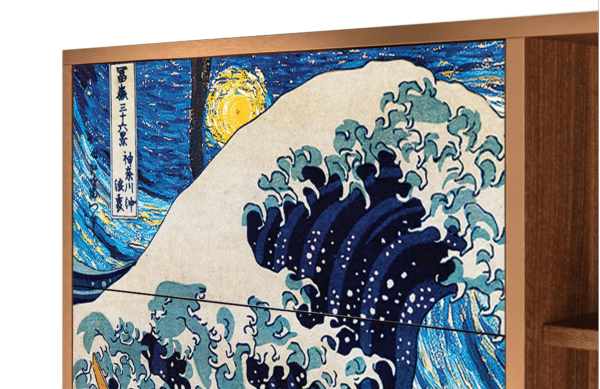 Sideboard - STORYZ - BS2 Great Wave - Walnut