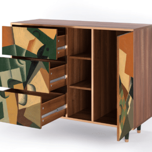Sideboard - STORYZ - BS2 Glass and Checkerboard - Walnut