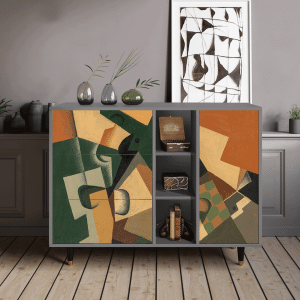 Sideboard - STORYZ - BS2 Glass and Checkerboard - Grey