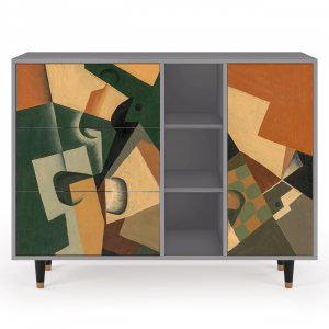 Sideboard - STORYZ - BS2 Glass and Checkerboard - Grey