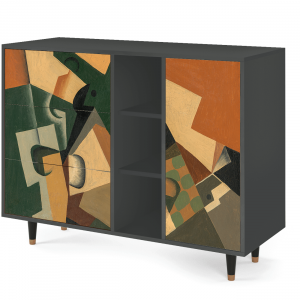 Sideboard - STORYZ - BS2 Glass and Checkerboard - Antracite