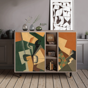 Sideboard - STORYZ - BS2 Glass and Checkerboard - Latte