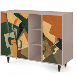 Sideboard - STORYZ - BS2 Glass and Checkerboard - Latte