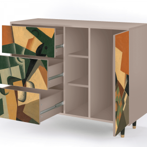 Sideboard - STORYZ - BS2 Glass and Checkerboard - Latte