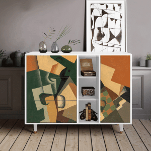 Sideboard - STORYZ - BS2 Glass and Checkerboard - White