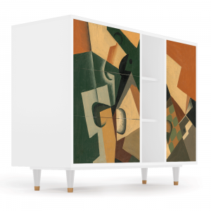 Sideboard - STORYZ - BS2 Glass and Checkerboard - White