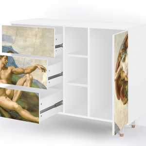 Sideboard - STORYZ - BS2 The Creation of Adam - White