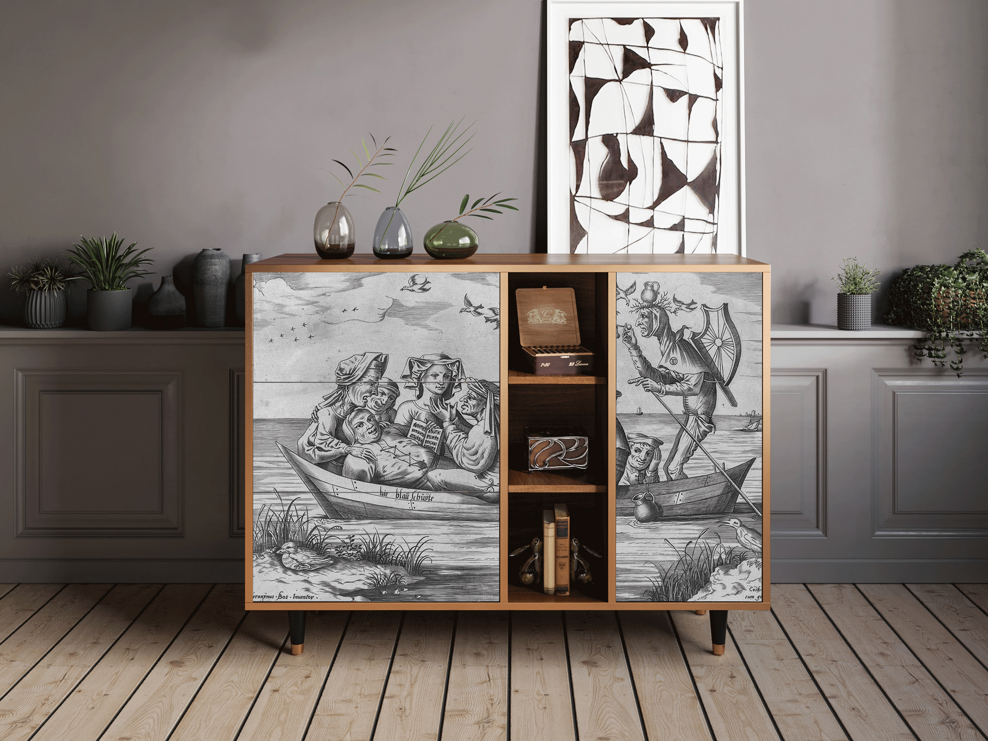 Sideboard - STORYZ - BS2 Blau Schuyte - Walnut