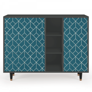 Sideboard - STORYZ - BS2 Turquoise Geometry - Antracite