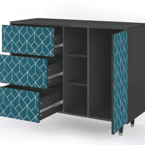 Sideboard - STORYZ - BS2 Turquoise Geometry - Antracite