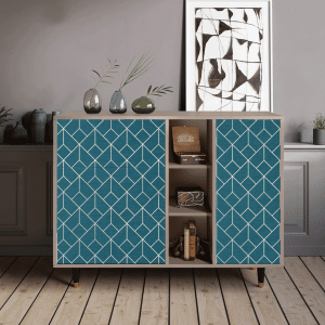 Sideboard - STORYZ - BS2 Turquoise Geometry - Latte