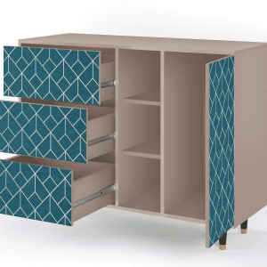Sideboard - STORYZ - BS2 Turquoise Geometry - Latte