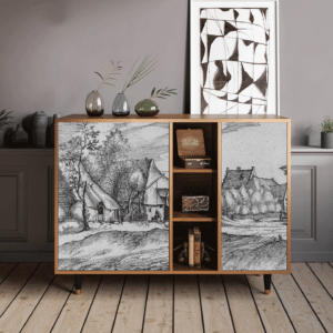 Sideboard - STORYZ - BS2 Farms in a Village - Walnut