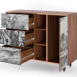 Sideboard - STORYZ - BS2 Farms in a Village - Walnut