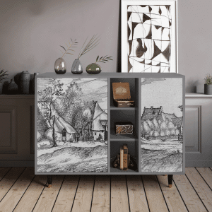 Sideboard - STORYZ - BS2 Farms in a Village - Grey
